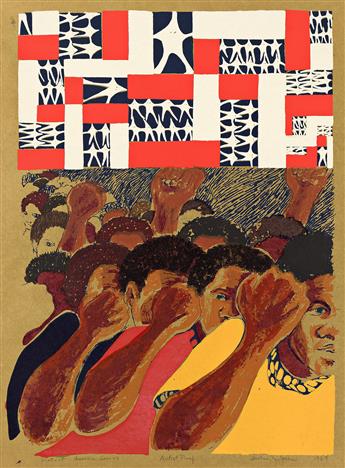 BARBARA JONES-HOGU (1938 - 2017) Protest – America Series (Land Where My Father Died).                                                           